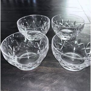 Stuart England Crystal Finger Bowls Set of 4